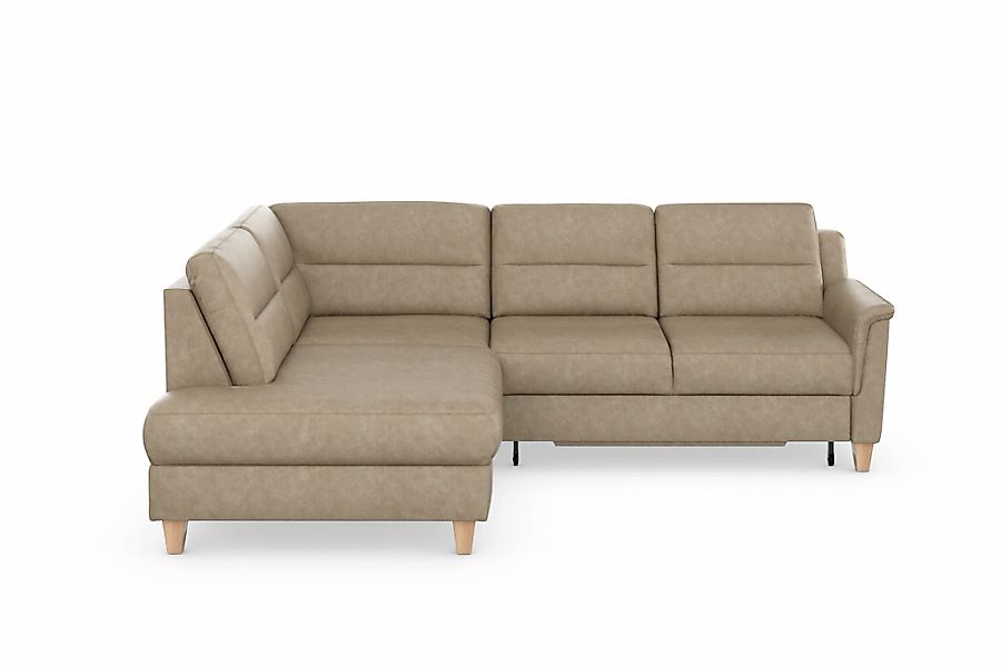 sit&more Ecksofa »Farö L-Form« inklusive Federkern, wahlweise mit Bettfunkt günstig online kaufen