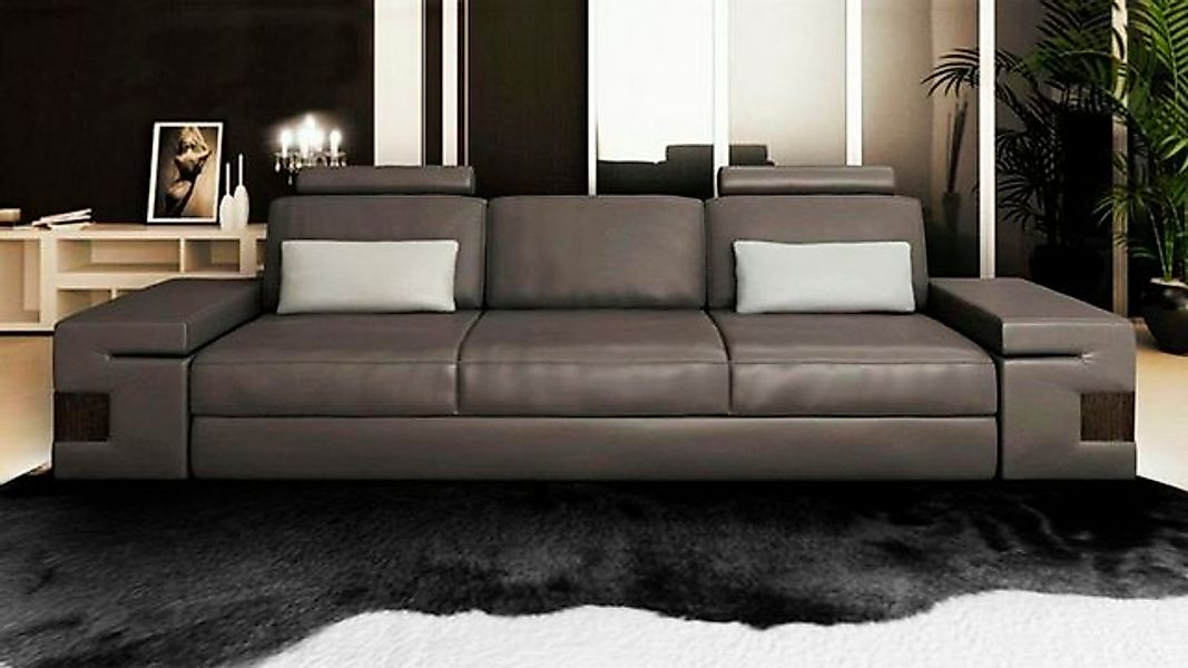 JVmoebel Sofa Großes graues Sofas Couchen Textil 3 Sitzplatz Polser Sitz Dr günstig online kaufen