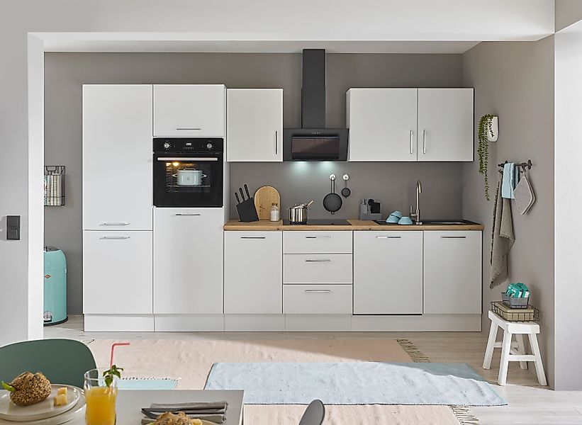 BASIC by Balculina Küchenzeile "Turin" Breite 340 cm, wahlweise mit E-Gerät günstig online kaufen