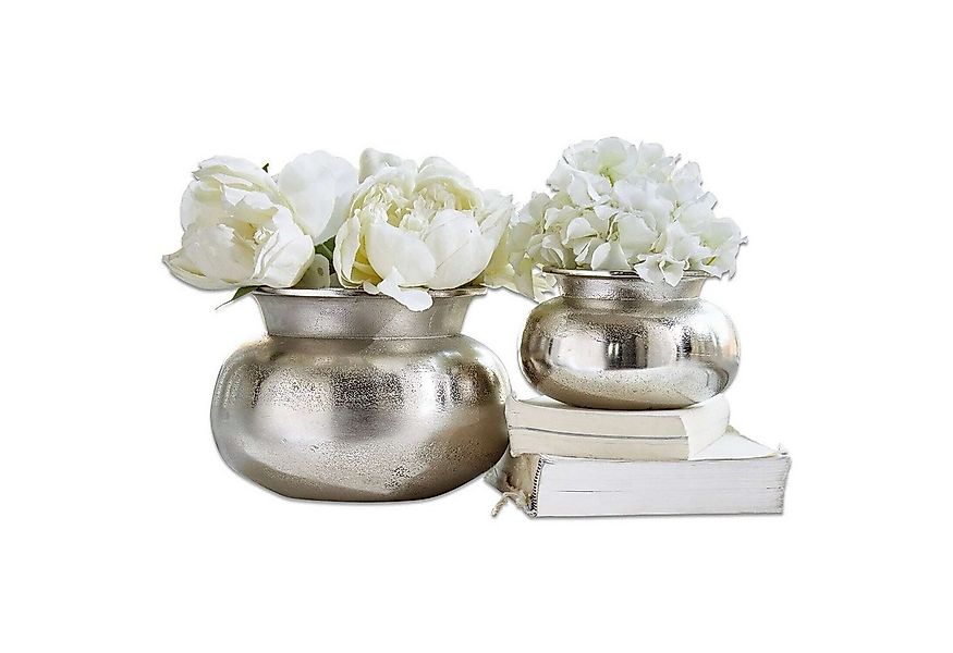 Mirabeau Tischvase Vase 2er Set Clément antiksilber günstig online kaufen