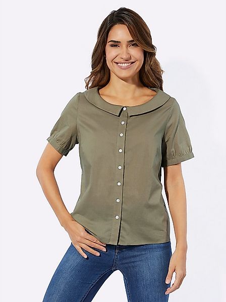Sieh an! Klassische Bluse Bluse Kurzarm günstig online kaufen