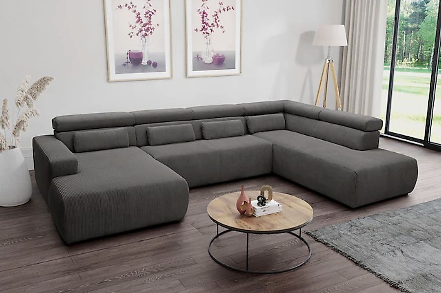 DOMO collection Wohnlandschaft »Brandon, belastbar bis 140kg/ Sitz, B/T: 35 günstig online kaufen