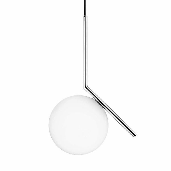 FLOS IC S1 Designer-Hängeleuchte, chrom Ø 20 cm günstig online kaufen