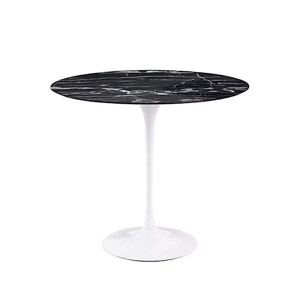 Knoll International - Saarinen Beistelltisch Ø 41cm - schwarz/Tischplatte M günstig online kaufen