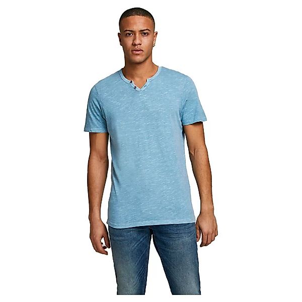 Jack & Jones Split Kurzärmeliges T-shirt 2XL Faded Denim / Slim Fit günstig online kaufen