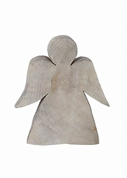 Holzengel Natalia grau aus Pappelholz, Höhe 25 cm günstig online kaufen