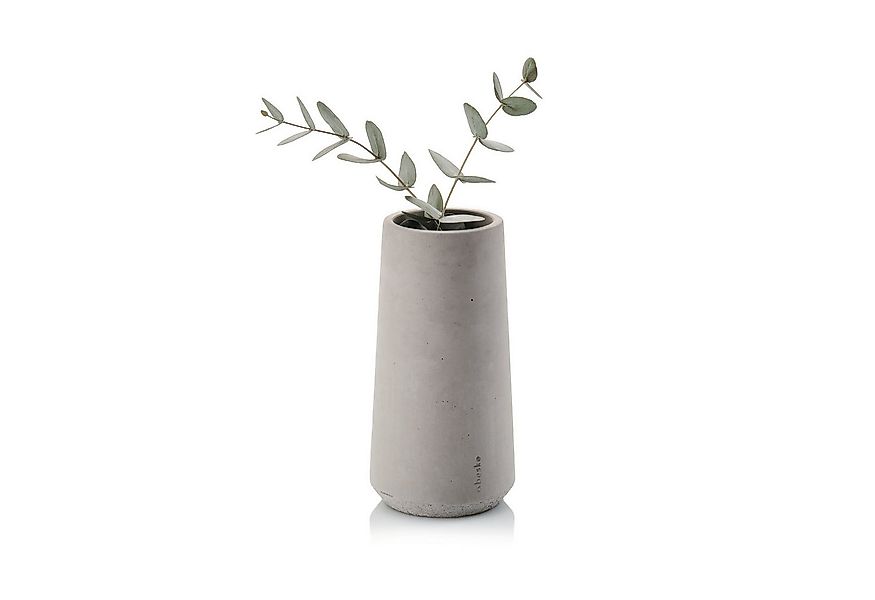 beske Tischvase Vase 'Eiskar Media' (10cm, h25cm) grau, Farbige Betonvase a günstig online kaufen
