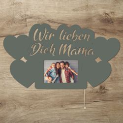 Namofactur LED-Bilderrahmen Geschenk Mama Fotorahmen aus günstig online kaufen