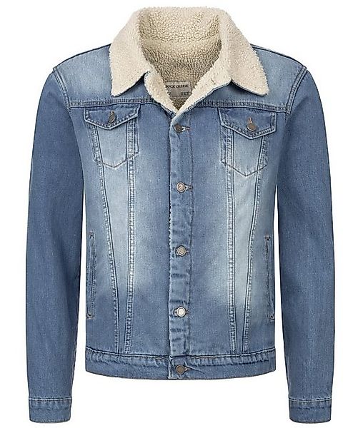 Rock Creek Winterjacke Rock Creek Winter Jeansjacke mit Teddyfellkragen H-2 günstig online kaufen