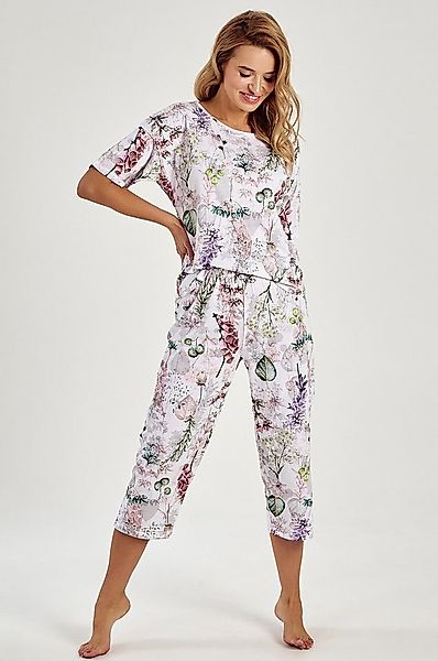 Mademoiselle Sommeil Capri-Pyjama mit geblümten Allover-Druck (2 tlg., 1 St günstig online kaufen