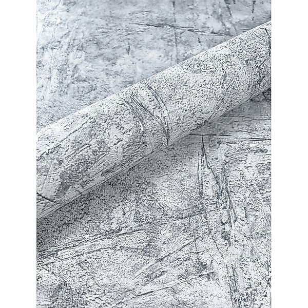 Newroom Vliestapete Manja Grau Unifarbe Modern FSC® günstig online kaufen