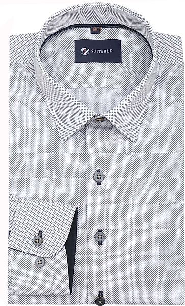 Suitable Hemd Druck Sand Navy - Größe 39 günstig online kaufen