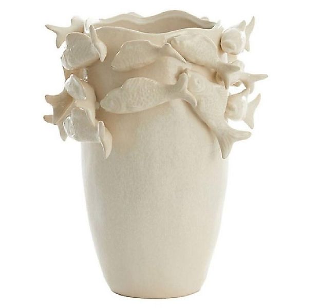 Light & Living Dekovase Vase mit Fischen Cream (36,5cm) günstig online kaufen