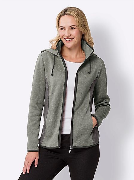 Sieh an! Allwetterjacke Strickfleecejacke günstig online kaufen