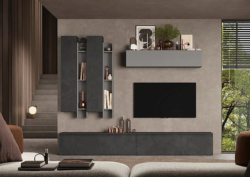 INOSIGN Wohnwand "INFINITY, 7tlg. Breite 276 cm, Höhe variabel, Schrankwand günstig online kaufen