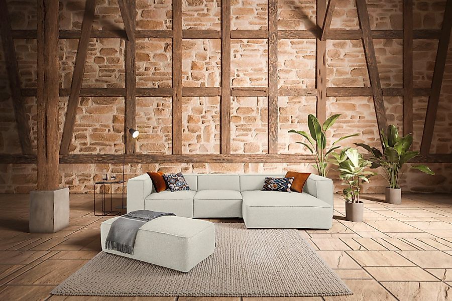 W.SCHILLIG Ecksofa "around-the-block" mit eleganter Biese, mit Federkern, B günstig online kaufen