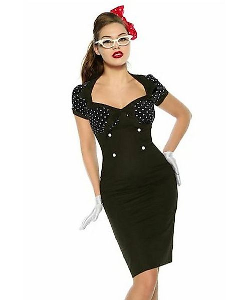 Atixo Etuikleid 50er Jahre Pin Up Rockabilly Kleid Retro Vintage Retrokleid günstig online kaufen