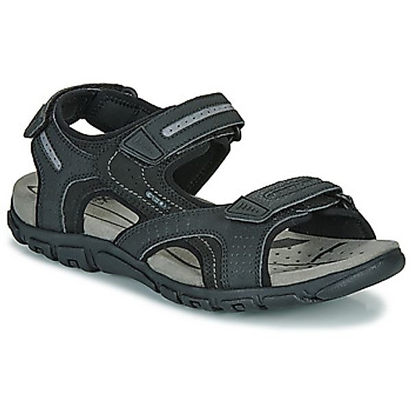 Geox Strada Trekkingsandale Herren schwarz günstig online kaufen