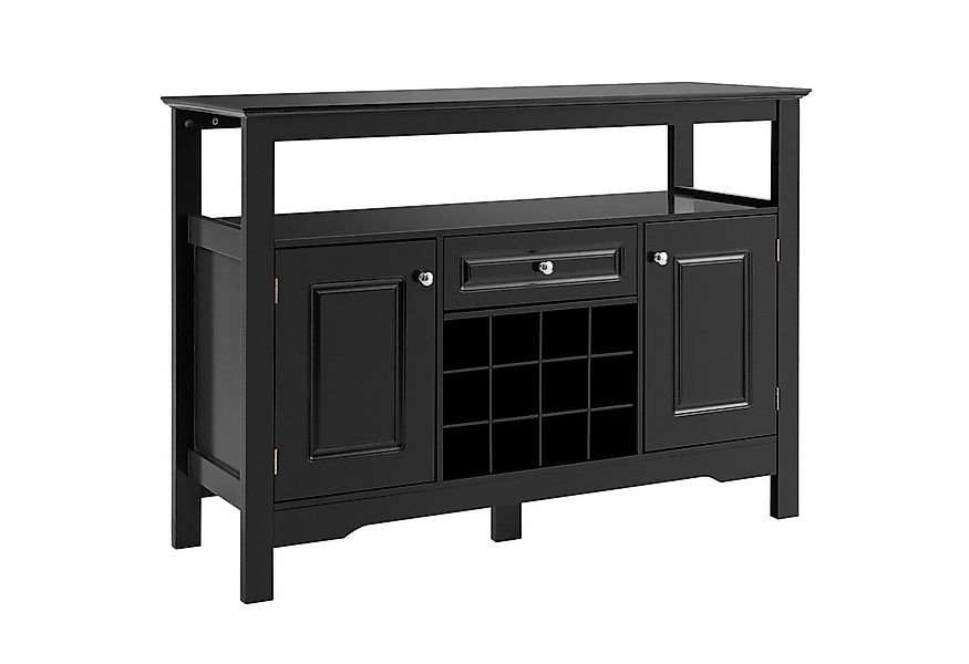 COSTWAY Konsolentisch, Küchenschrank mit Schubladen, Weinregal 12 Fächern, günstig online kaufen