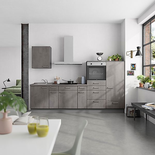 nobilia® Küchenzeile »"Riva I"«, vormontiert, Ausrichtung wählbar, Breite 3 günstig online kaufen