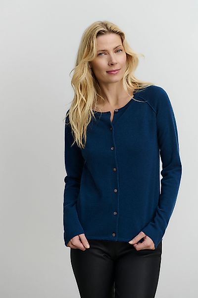 rosemunde Strickjacke "LAICA" Langarm, Knöpfe als Verschluss, Rundhalsaussc günstig online kaufen