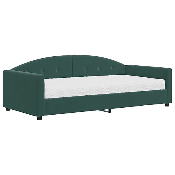 vidaXL Bett Tagesbett mit Matratze Dunkelgrün günstig online kaufen