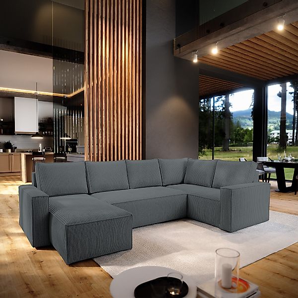 Masseno Ecksofa NORENA mit Schlaffunktion U-Form, günstig online kaufen