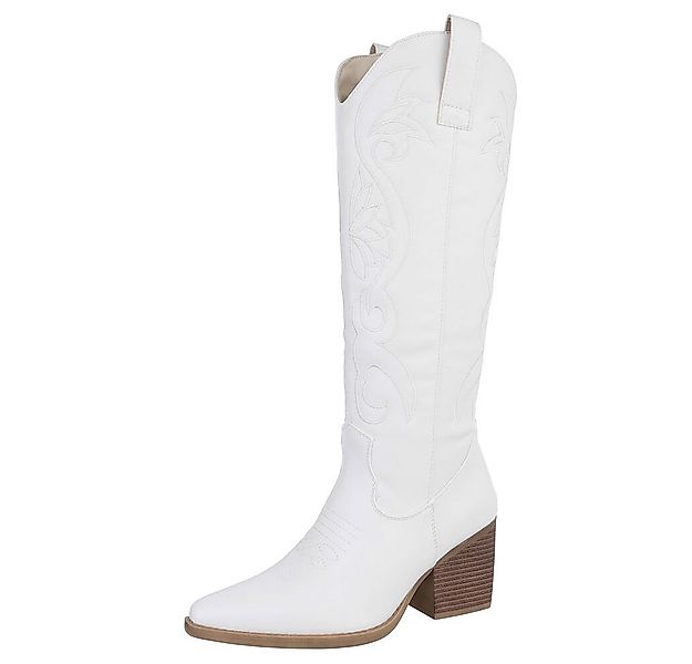 Ital-Design Damen Cowboyboots Western Westernstiefel (88812540) Blockabsatz günstig online kaufen