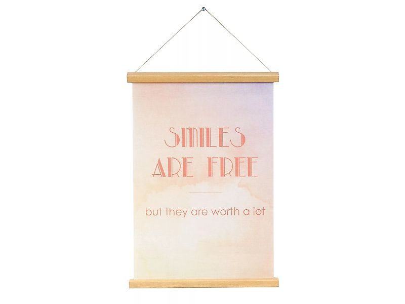 PT LIVING | Poster Smiles Are Free günstig online kaufen