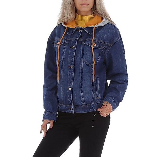 Ital-Design Jeansjacke Damen Freizeit Kapuze (abnehmbar) Jeansjacke in Blau günstig online kaufen