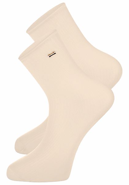 BOSS Feinsocken Packung, 2 Paar tlg. fein gerippt, verstärkte Fersen- und Z günstig online kaufen