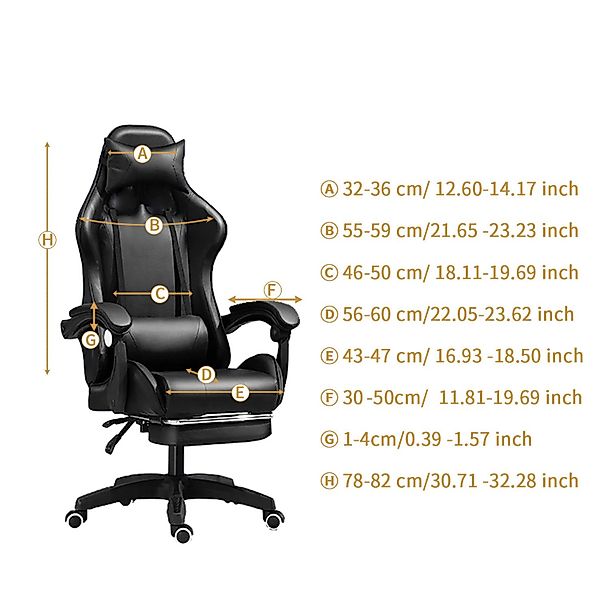 BYSURE Bürostuhlhusse, Elastischer Gaming-Stuhlbezug für staubdichten günstig online kaufen
