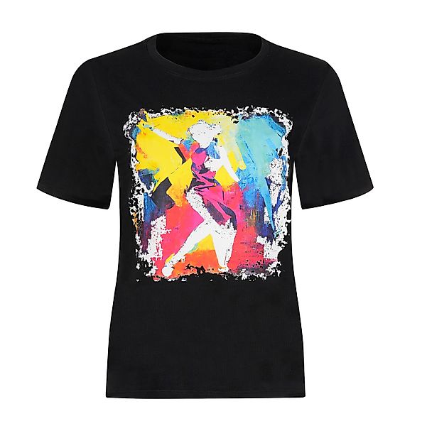 Evoni T-Shirt Damen Kurzarmshirt aus weichem günstig online kaufen