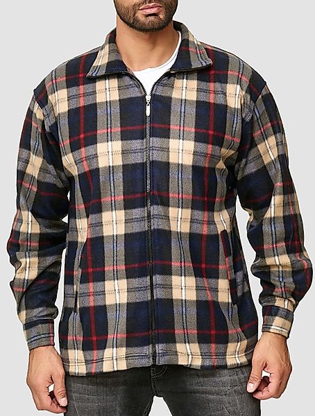 Egomaxx Blouson Fleece Holzfäller Karierte Arbeitsjacke günstig online kaufen