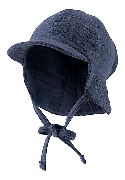 Sterntaler® Strickmütze Schirmmütze mit Nackenschutz uni günstig online kaufen