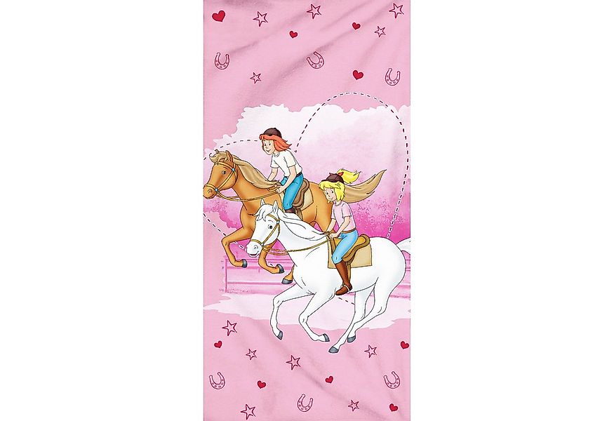 BERONAGE Strandtücher Bibi und Tina Badetuch Freunde 75x150, 100% Baumwolle günstig online kaufen