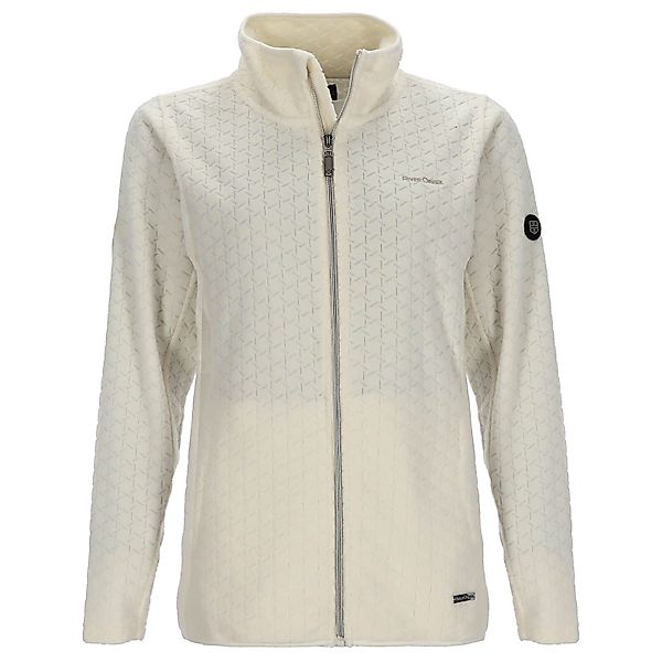 Rivercreek Fleecejacke Damen Coralfleecejacke mit Wellen-Pressprint günstig online kaufen
