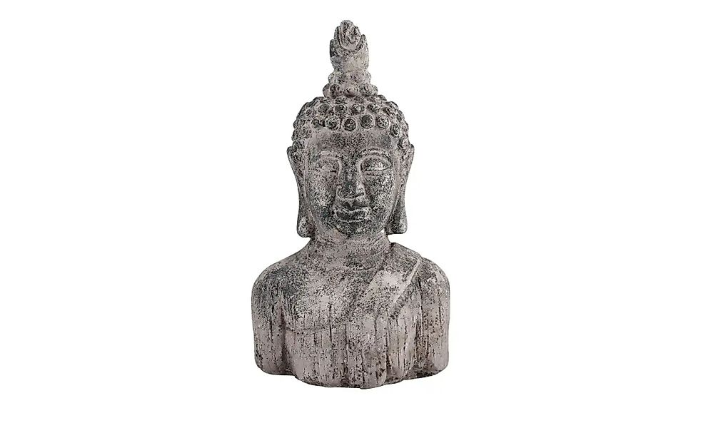 Deko Figur Buddha   ¦ grau ¦ Zement ¦ Maße (cm): B: 20,5 H: 38 T: 12.5 Acce günstig online kaufen