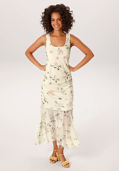 Aniston CASUAL Sommerkleid mit pastellfarbenem Blumendruck - NEUE KOLLEKTIO günstig online kaufen