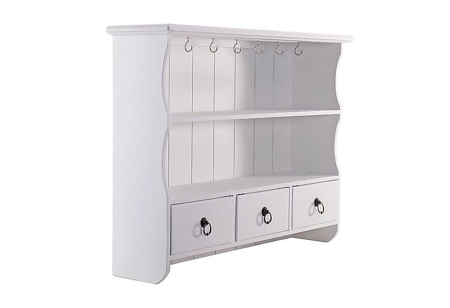 DESIGN DELIGHTS Wandregal KÜCHEN WANDREGAL "FRIEDA", weiß, mit Schubladen, günstig online kaufen