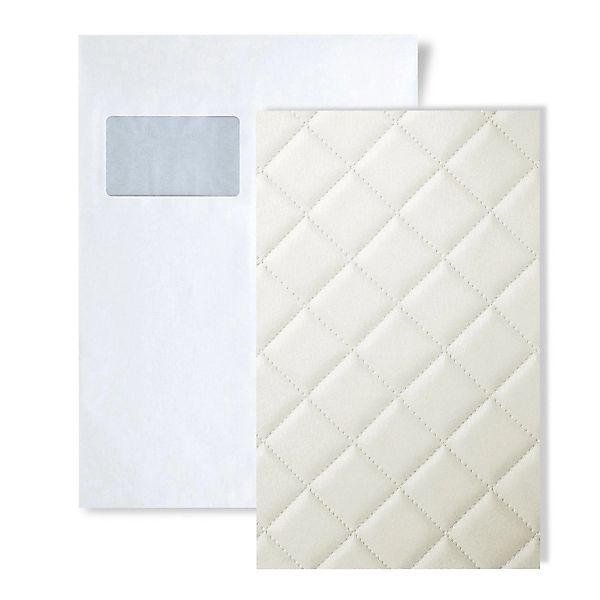 Wallface 1 MUSTERSTÜCK S-15041 DIN A5 Wandpaneel Muster ROMBO 40 BIANCO günstig online kaufen