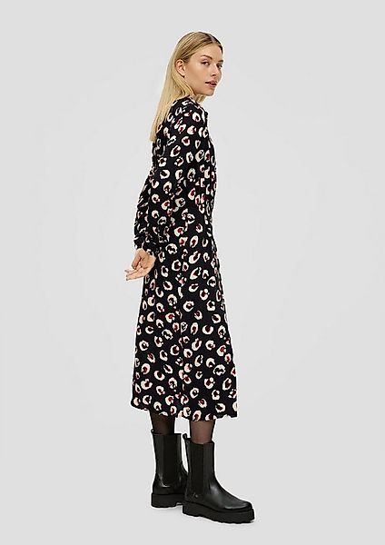 s.Oliver Maxikleid Kleid Hemdblusenkleid aus Viskose günstig online kaufen