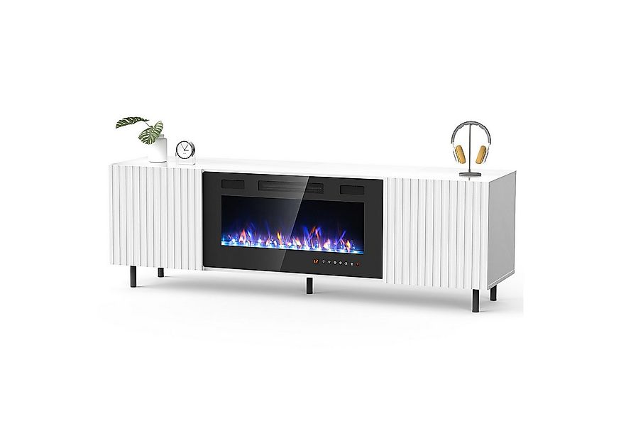 oyajia Elektrokamin Elektrischer Kamin mit TV Schrank, Heizung, 3D-Flammene günstig online kaufen