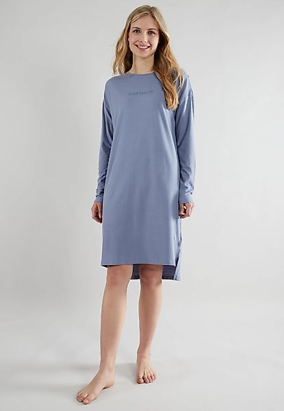 TOM TAILOR Nachthemd "Charlotte" Ohne Tasche knielang, Langarm, weich, mit günstig online kaufen