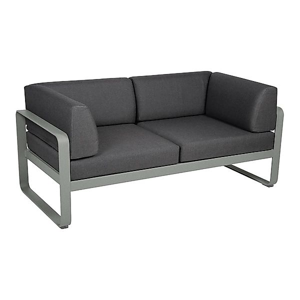 Bellevie 2-Sitzer Club Sofa C7 Lapilligrau A3 Graphitgrau günstig online kaufen