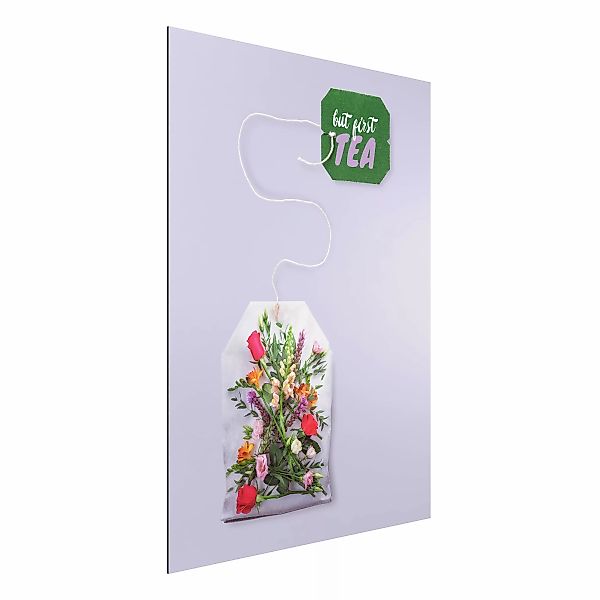 Alu-Dibond Bild - Hochformat 3:4 Blumentee günstig online kaufen