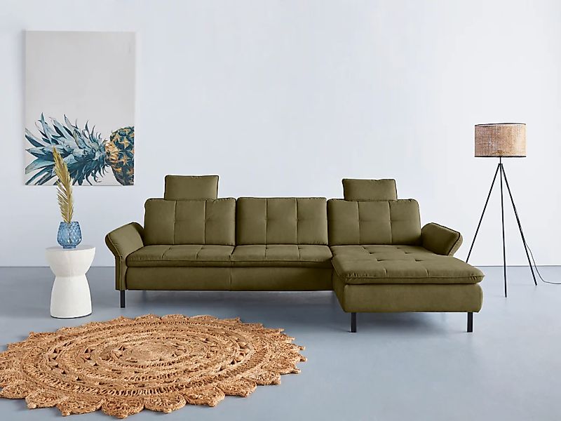 INOSIGN Ecksofa "Birkholm L-Form" Armlehnverstellung, auch in Easy Clean Be günstig online kaufen