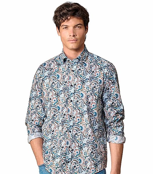 CASAMODA Langarmhemd "CASAMODA Freizeithemd Print" günstig online kaufen