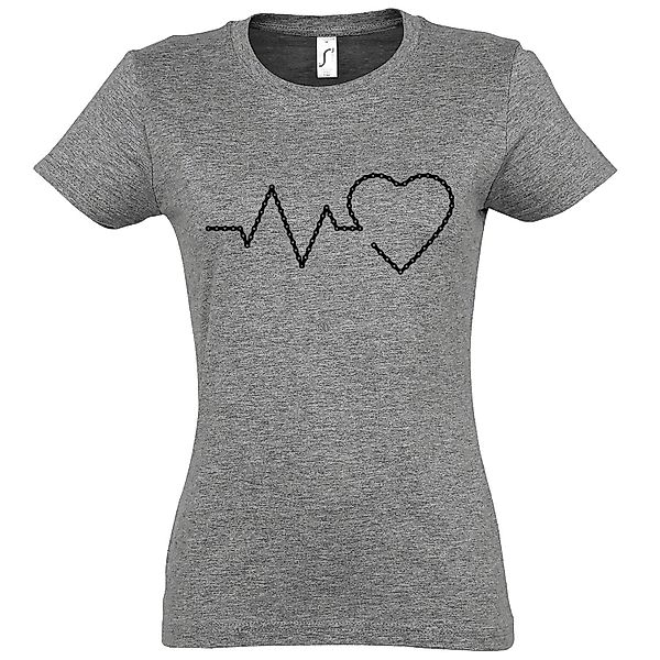 Youth Designz T-Shirt Heartbeat Fahrradkette Damen günstig online kaufen