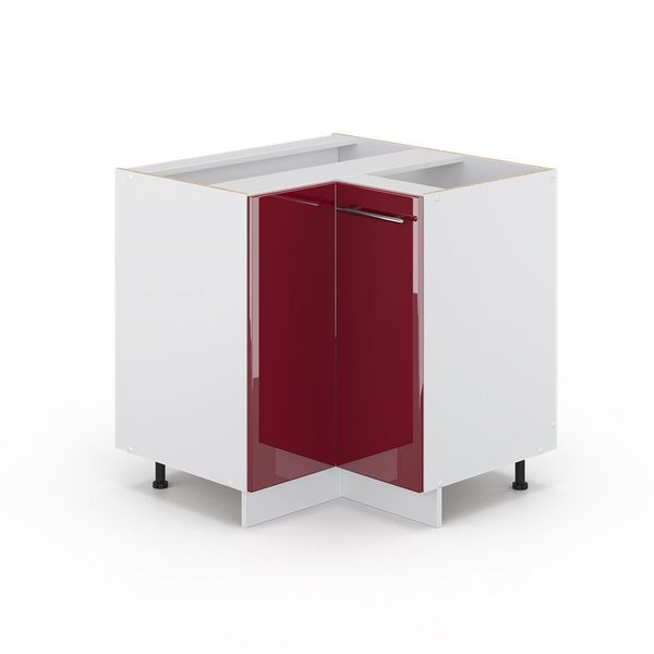 Vicco Eckunterschrank Fame-Line, Bordeaux Hochglanz/Weiß, 80.5 günstig online kaufen
